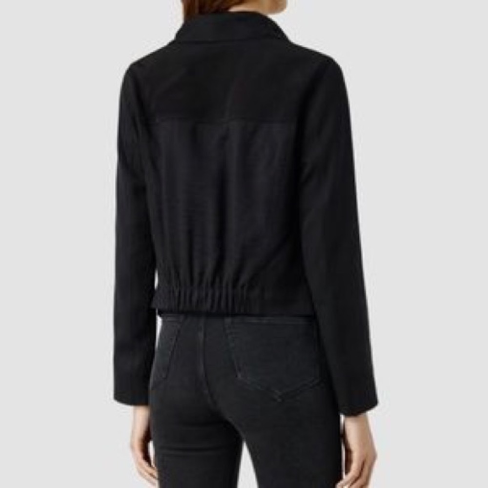 AllSaints kwar jacket black drape - Picture 3 of 6